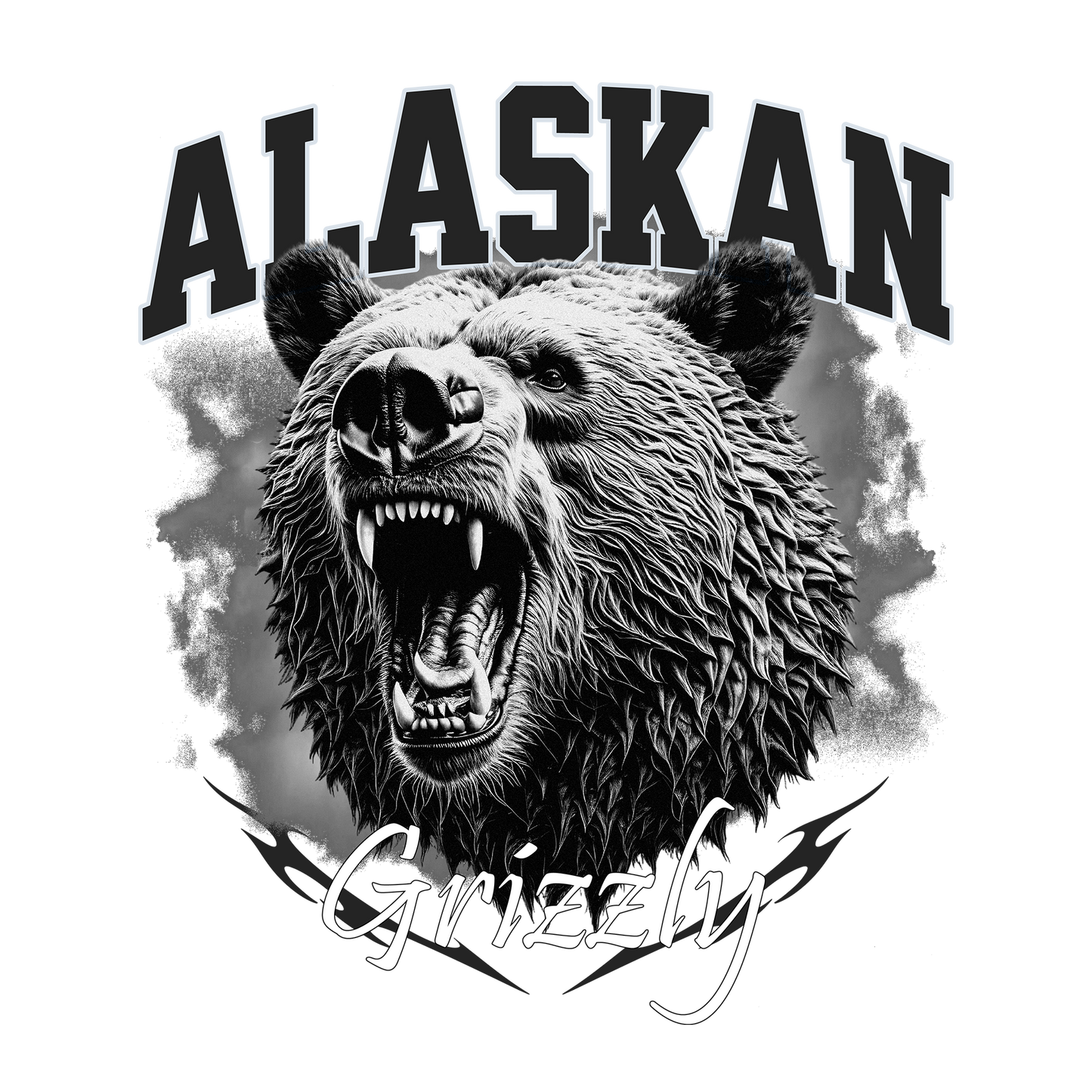 Alaskan Grizzly DTF Design