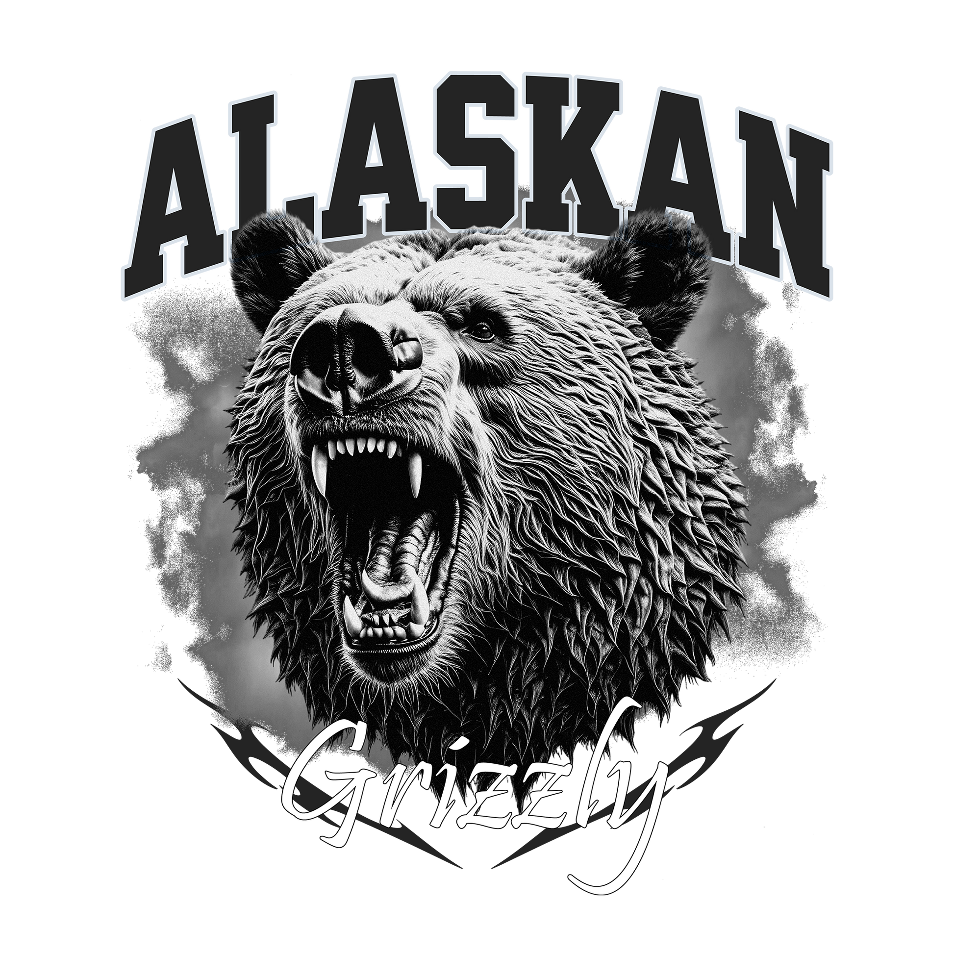 Alaskan Grizzly DTF Design