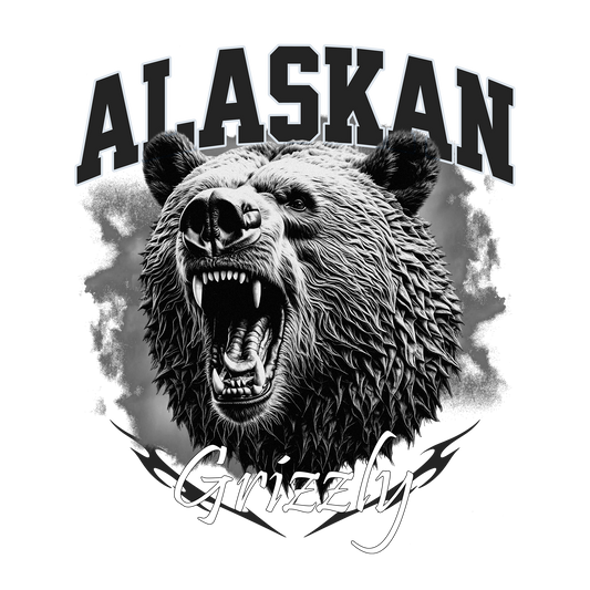 Alaskan Grizzly DTF Transfer