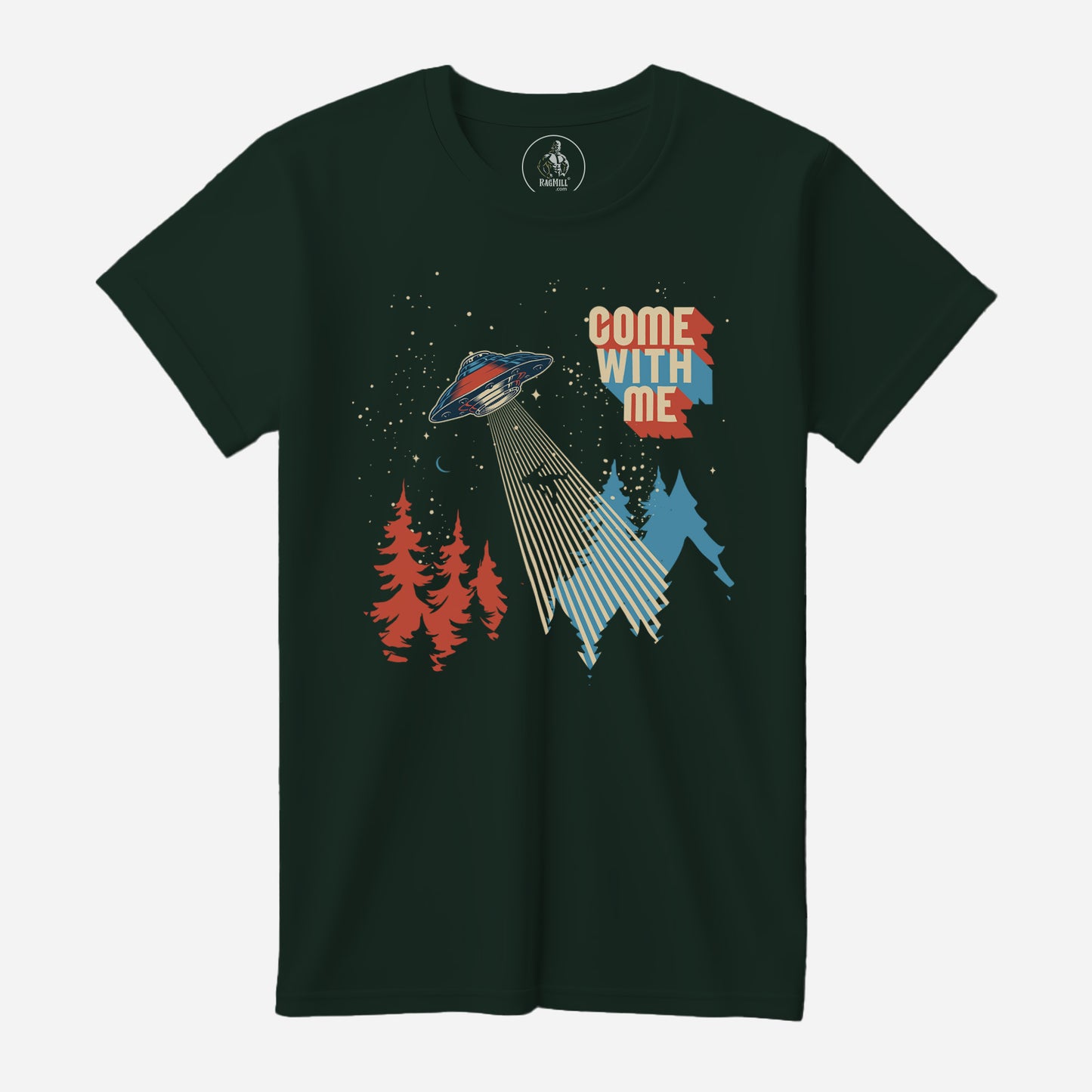 Aliens Forest Bella+Canvas T-Shirt