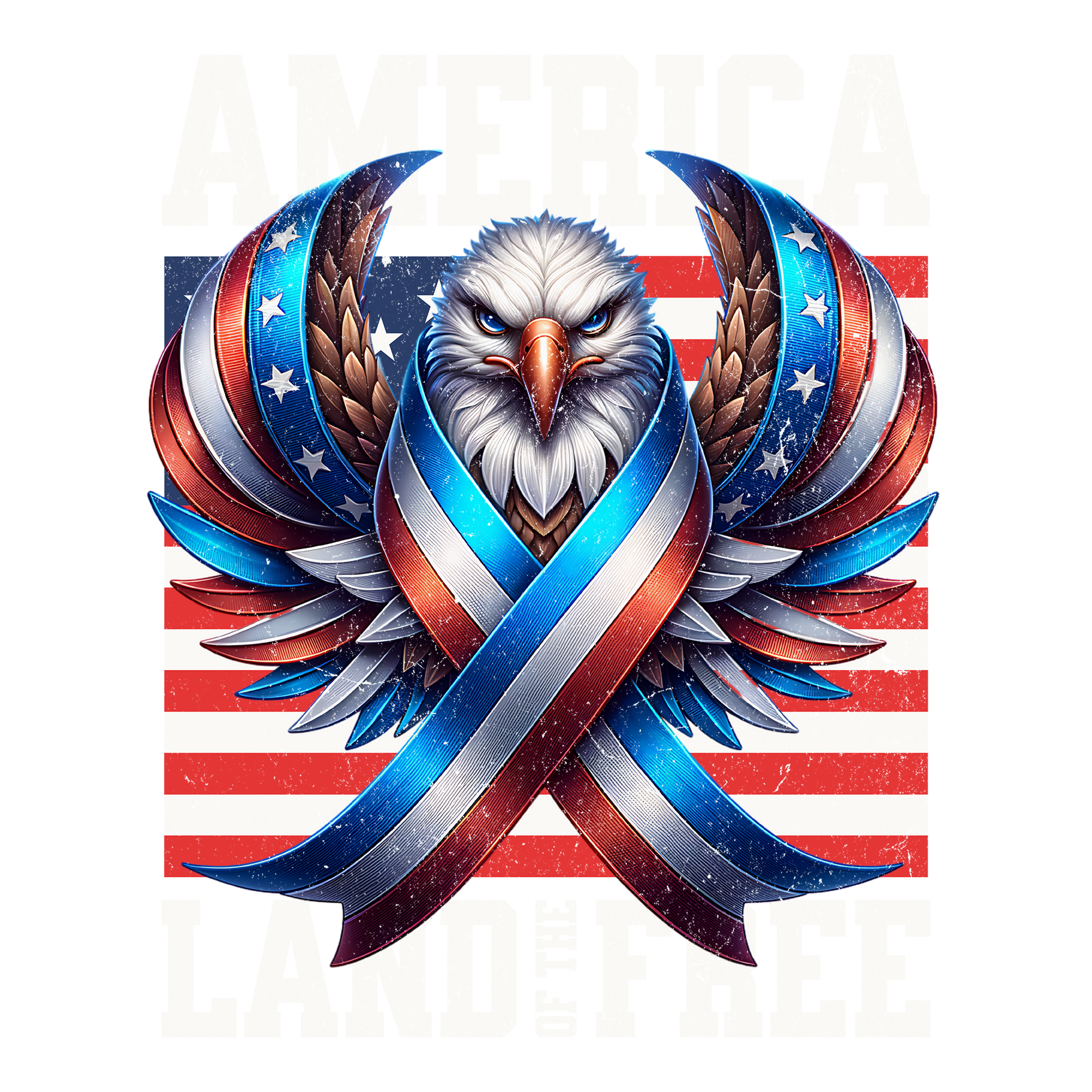 America - Land of the Free DTF Design