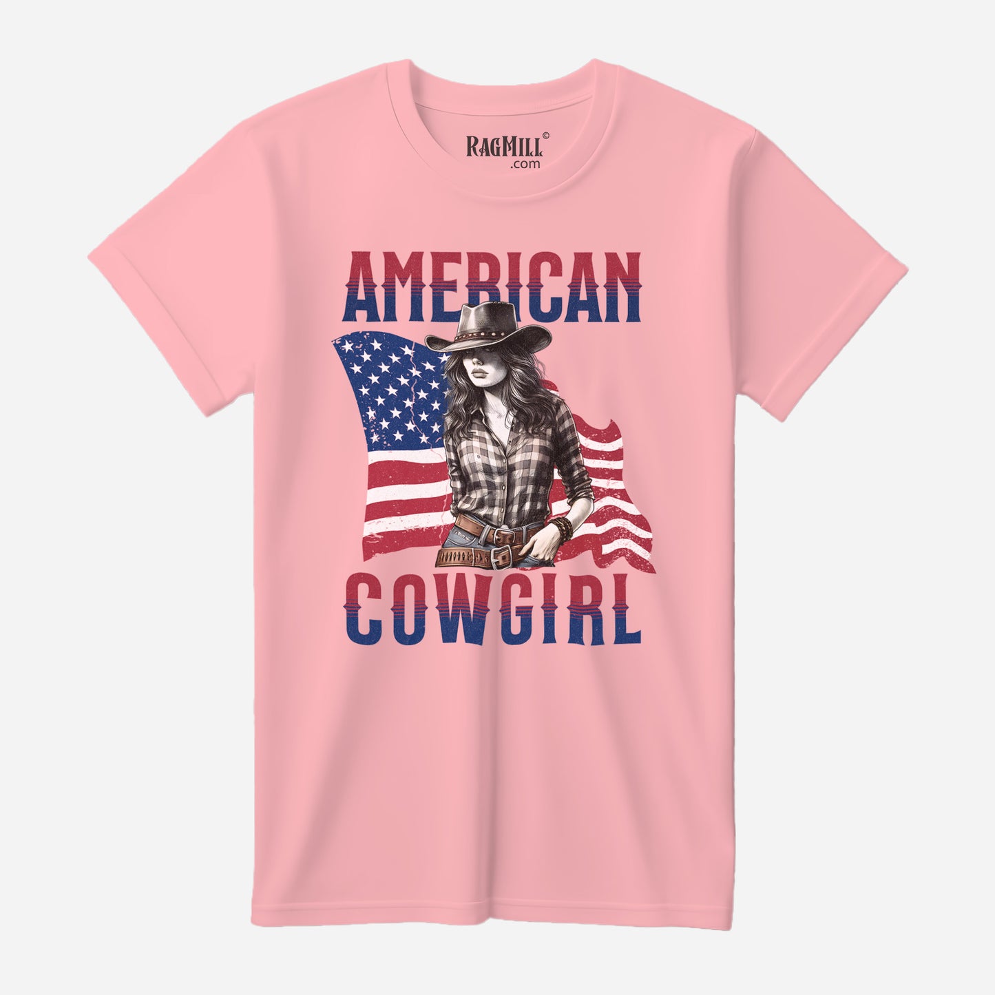 American Cowgirl Pink Bella Canvas T-Shirt