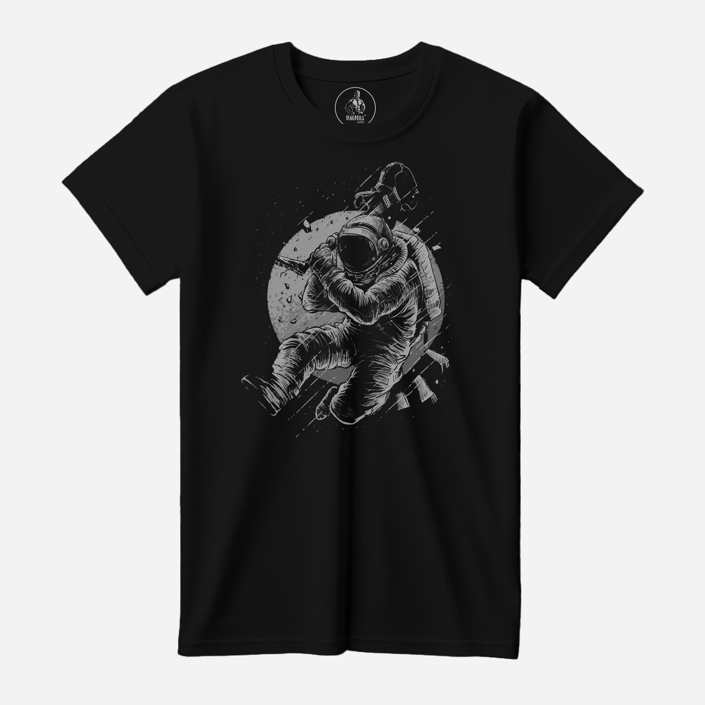 Astronaut Rocker Black Bella+Canvas T-Shirt