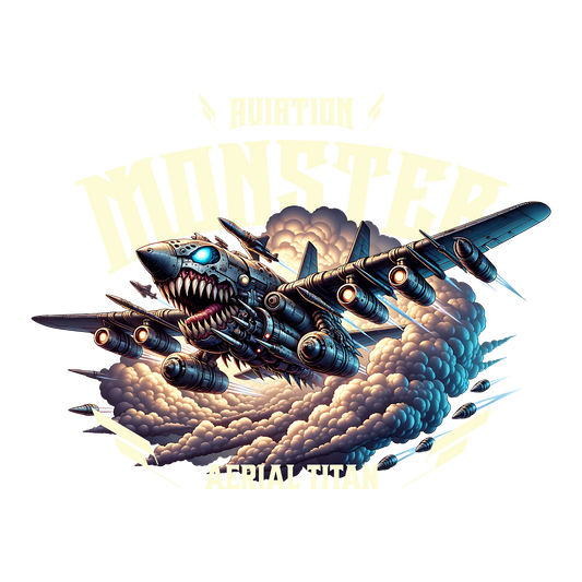 Aviation Monster DTF Design