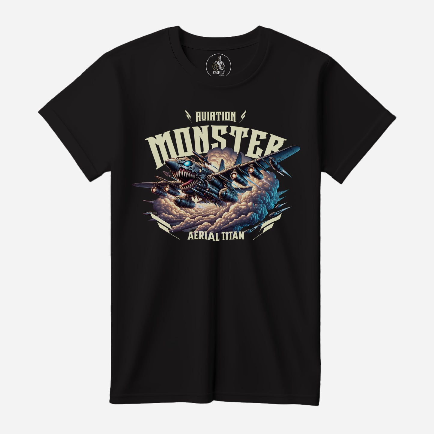 Aviation Monster Black Bella+Canvas T-Shirt