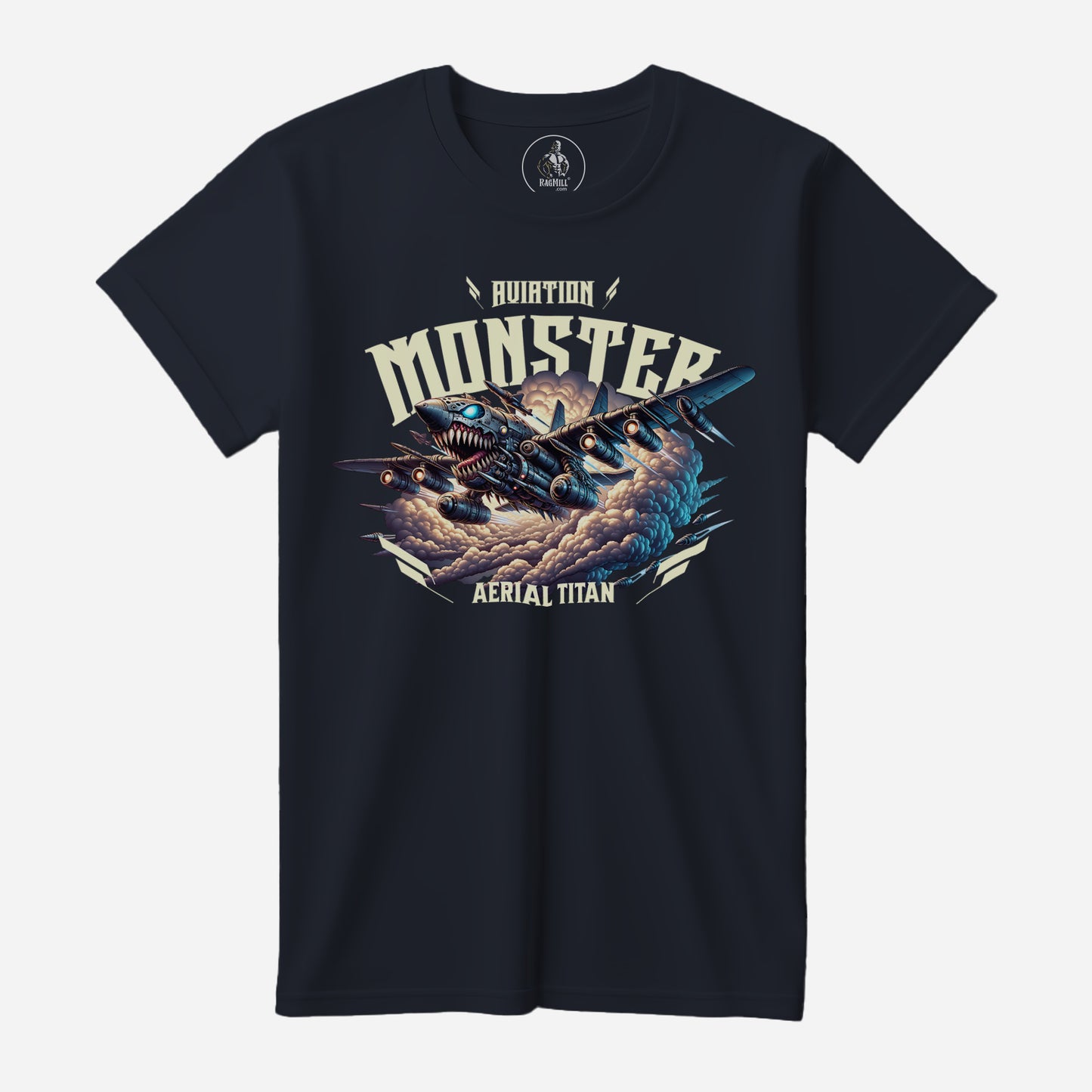 Aviation Monster Navy Bella+Canvas T-Shirt