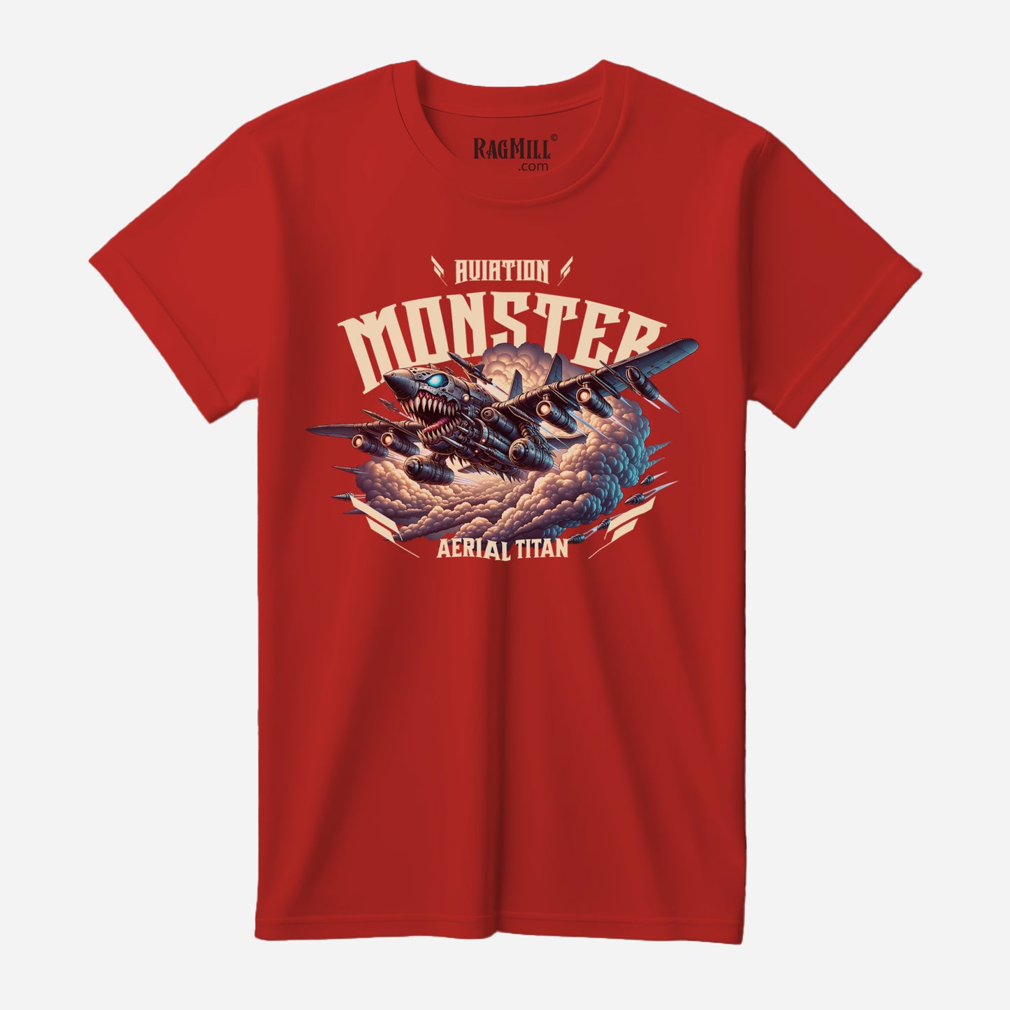 Aviation Monster Red Bella+Canvas T-Shirt