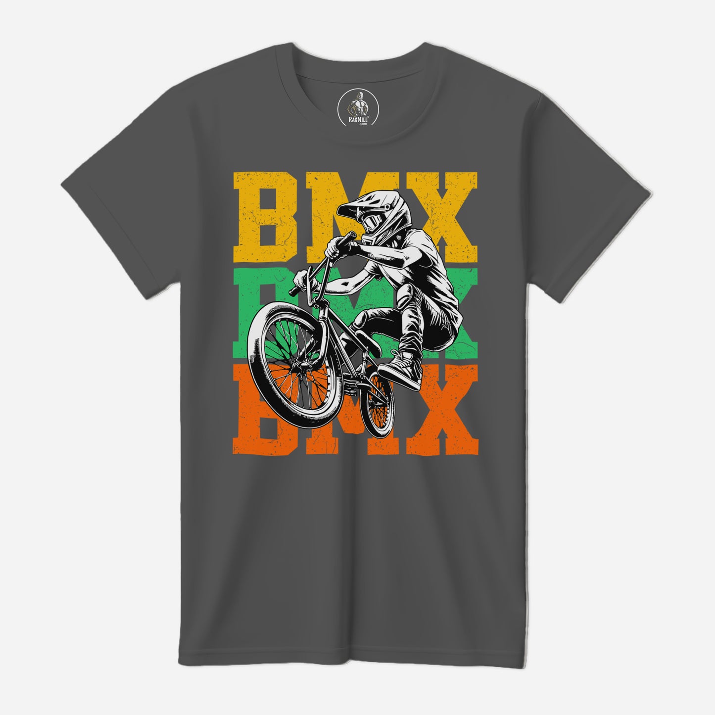 BMX Rider Asphalt Bella+Canvas T-Shirt