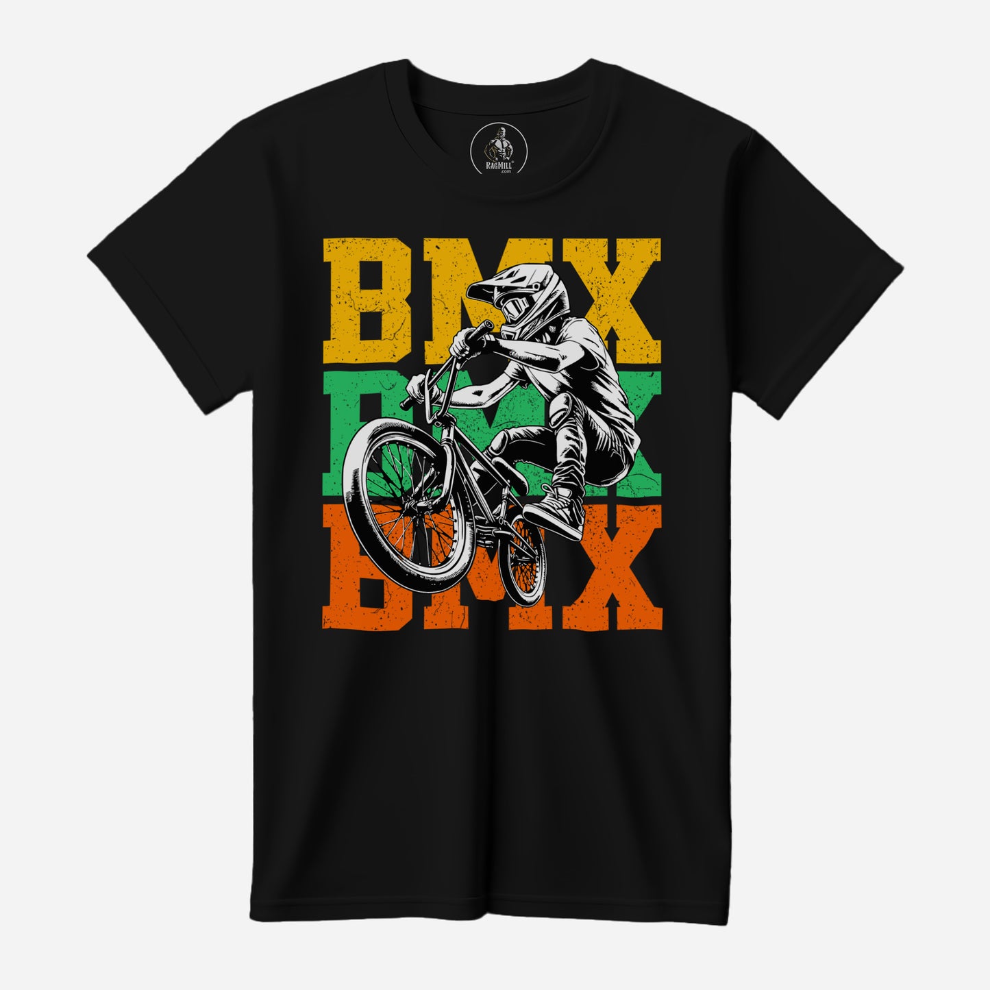 BMX Rider Black Bella+Canvas T-Shirt