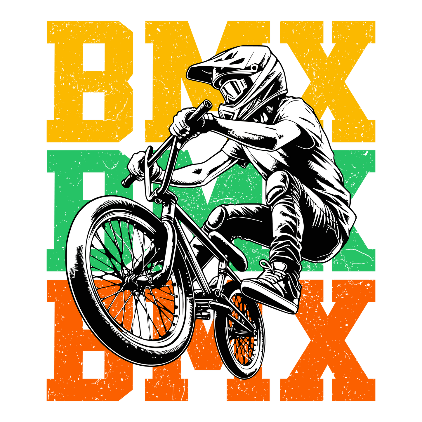 BMX Rider DTF Design