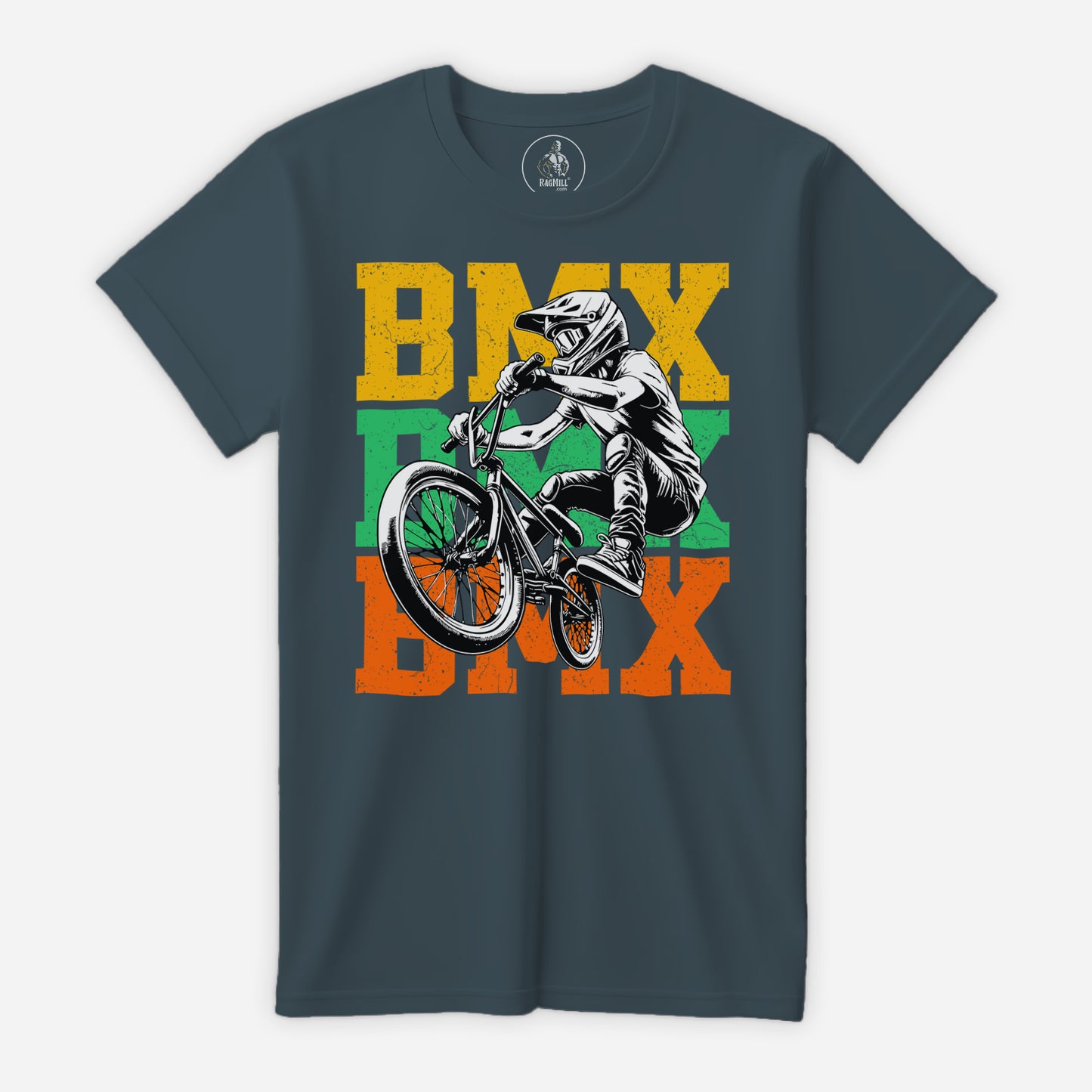 BMX Rider Slate Bella+Canvas T-Shirt