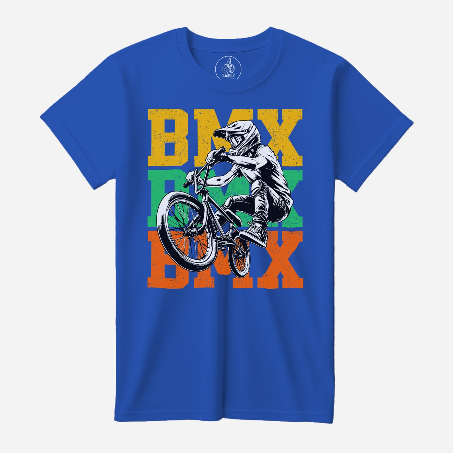 BMX Rider True Royal Bella+Canvas T-Shirt