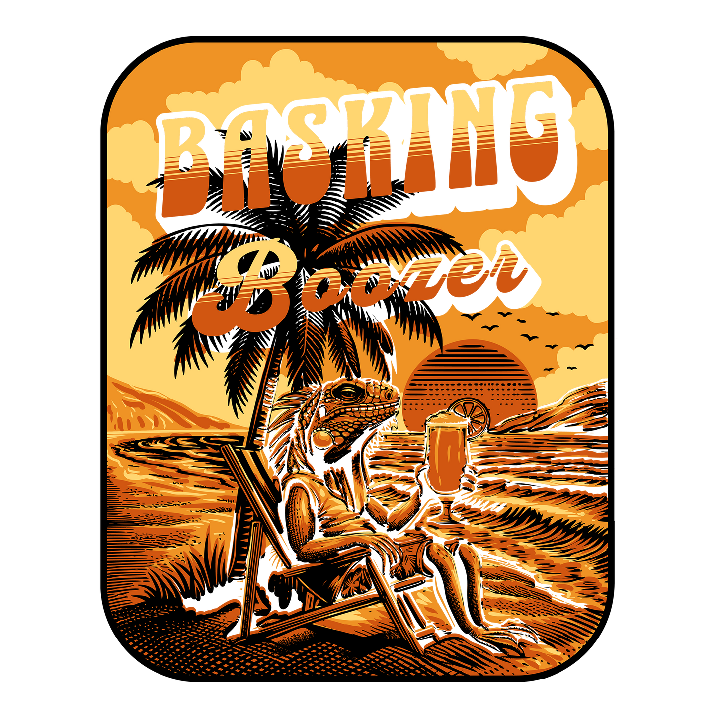 Basking Boozer DTF Design