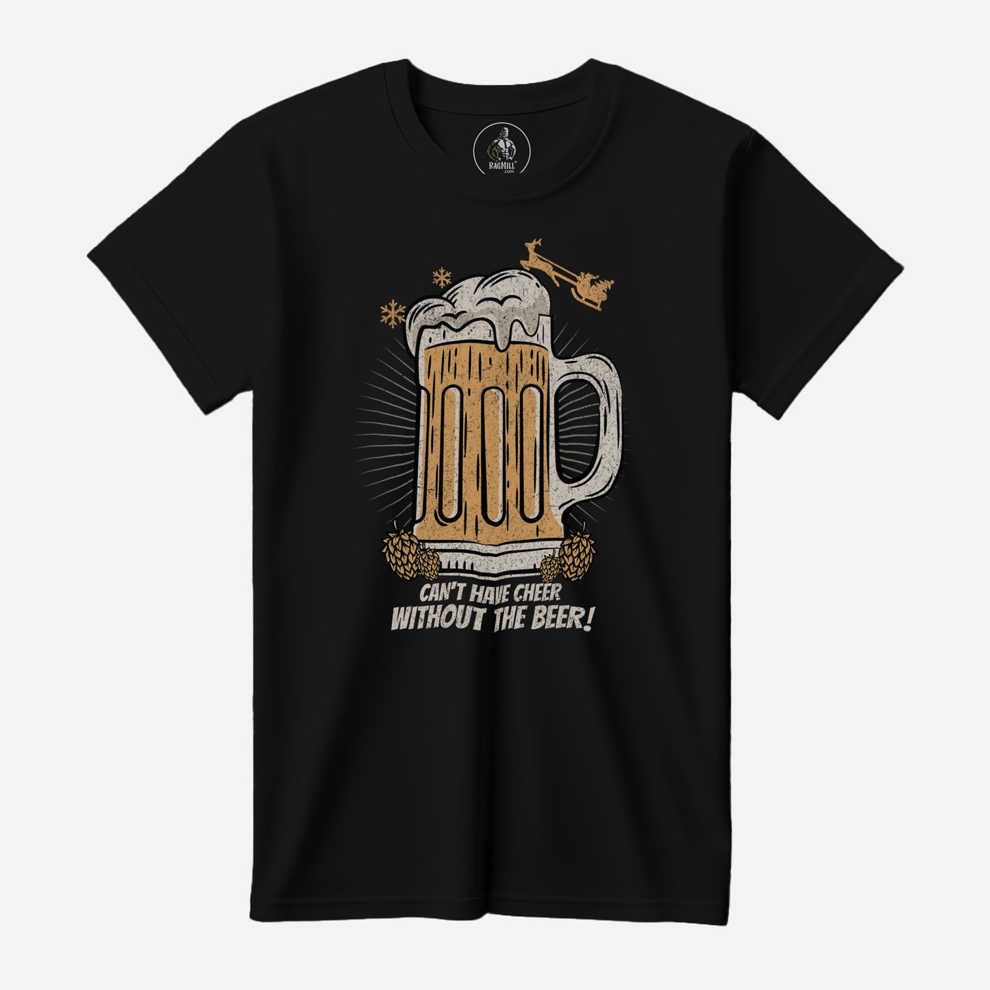 Beer & Cheer Black Bella+Canvas T-Shirt