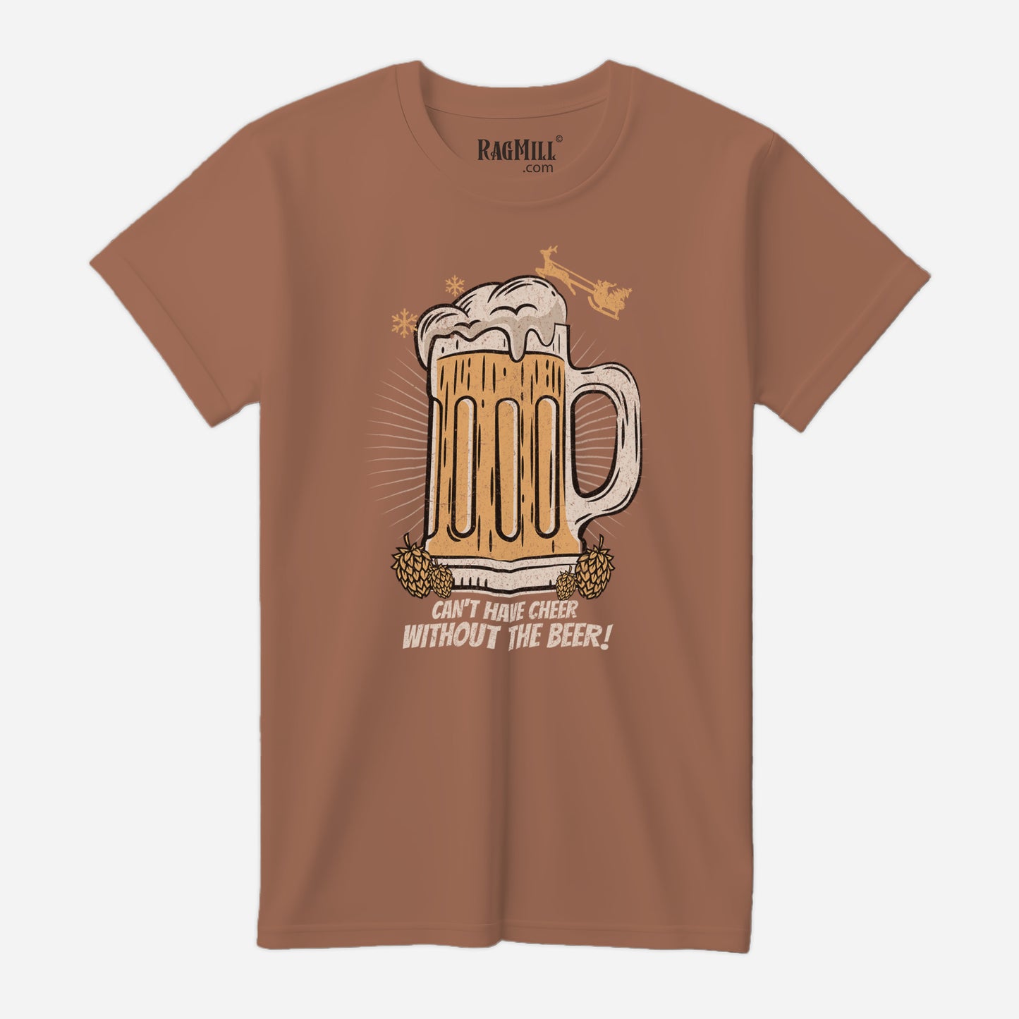 Beer & Cheer Chestnut Bella+Canvas T-Shirt