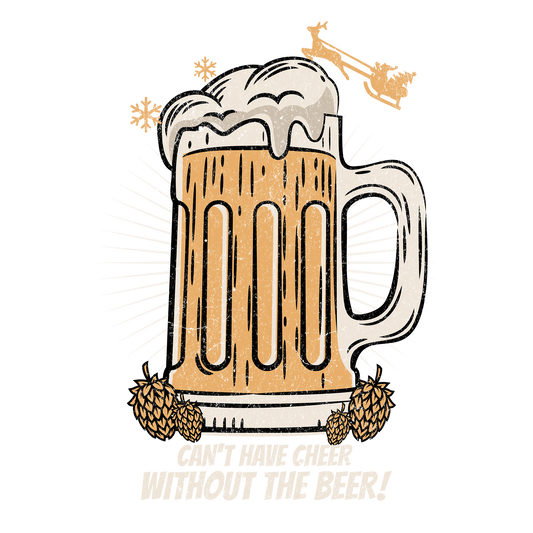 Beer & Cheer DTF Design