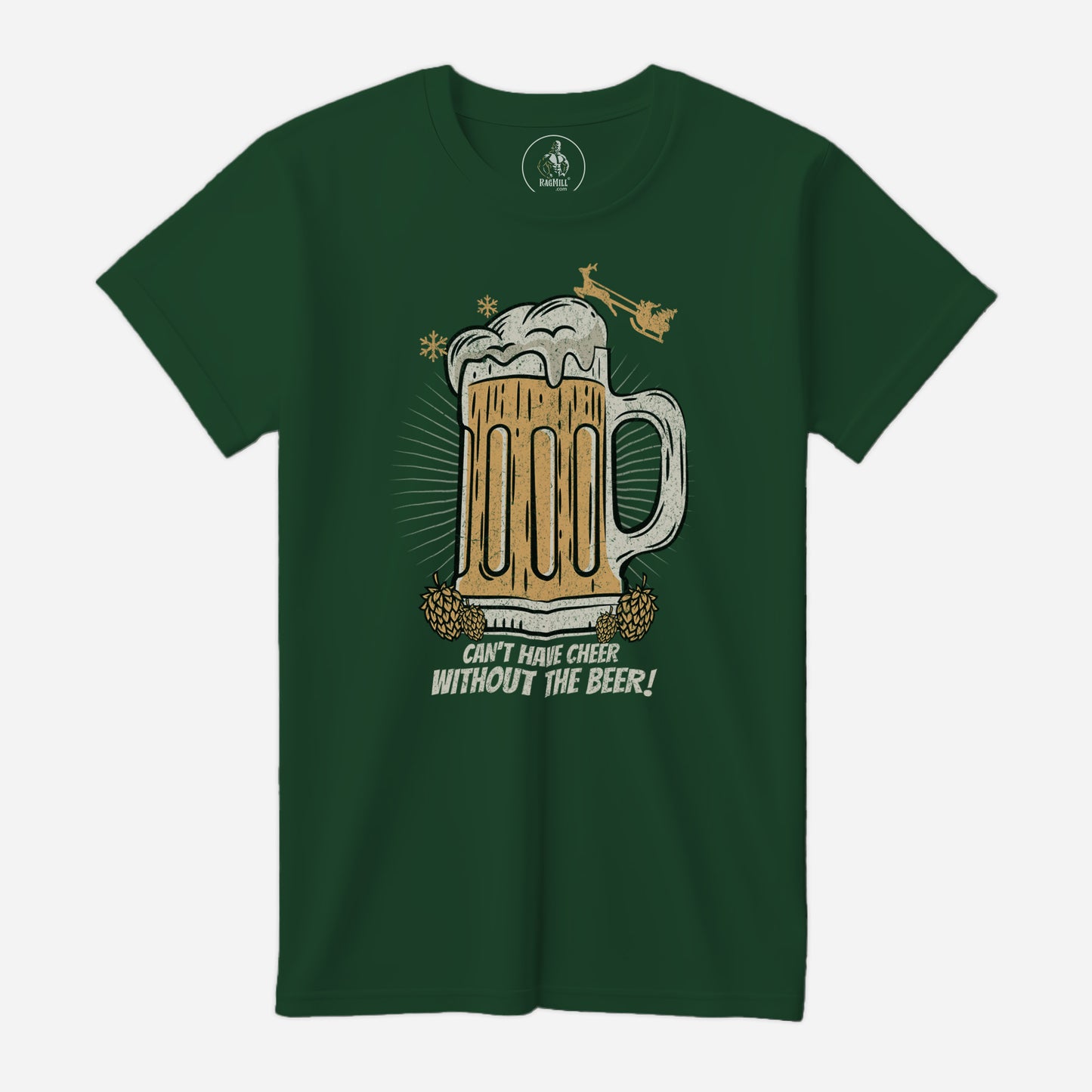 Beer & Cheer Evergreen Bella+Canvas T-Shirt