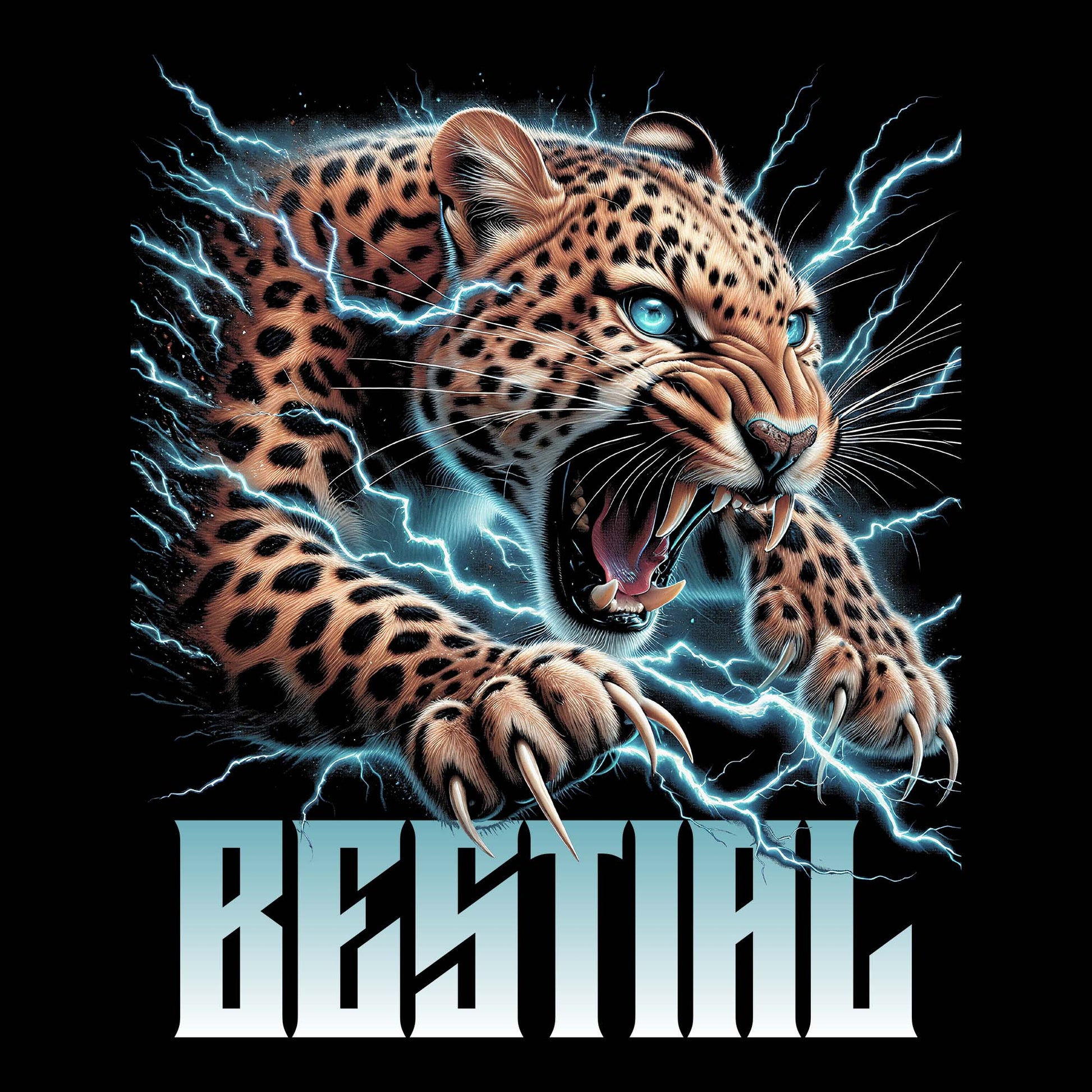 Bestial Leopard DTF Transfer