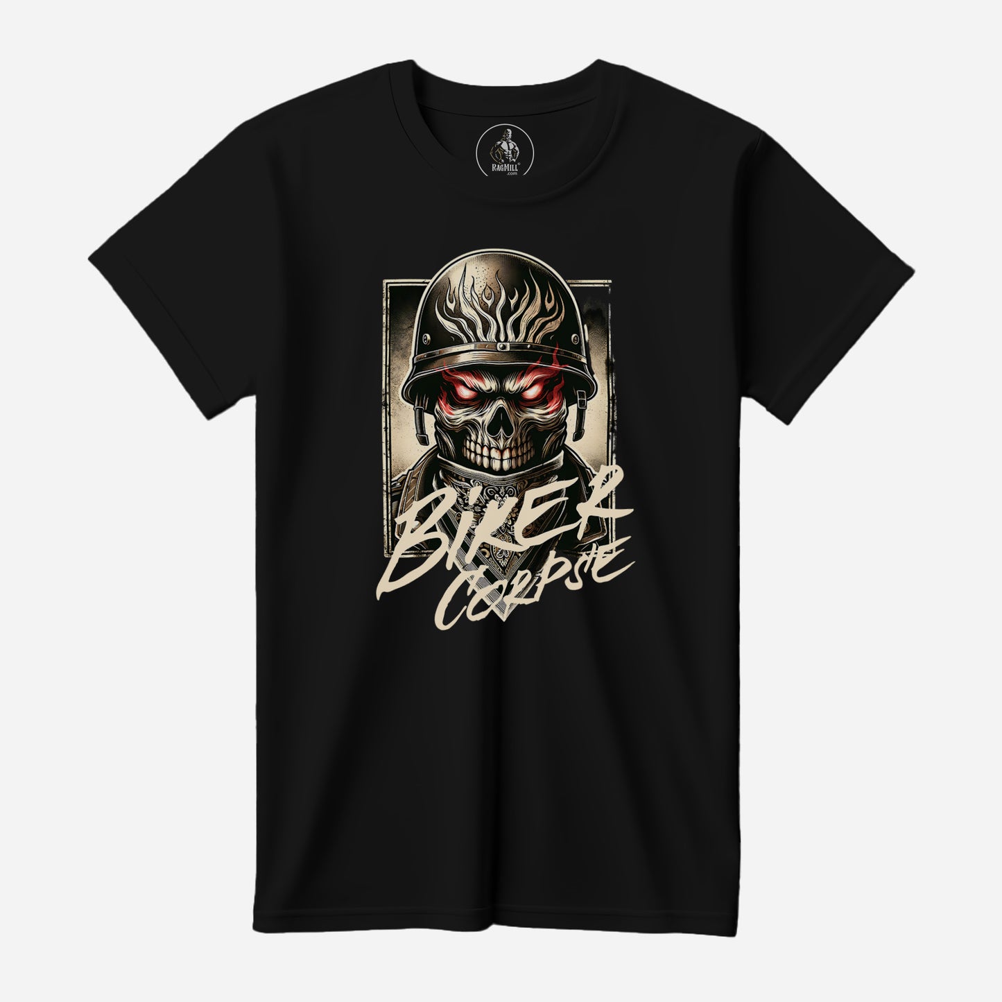 Biker Corpse Black Bella+Canvas T-Shirt