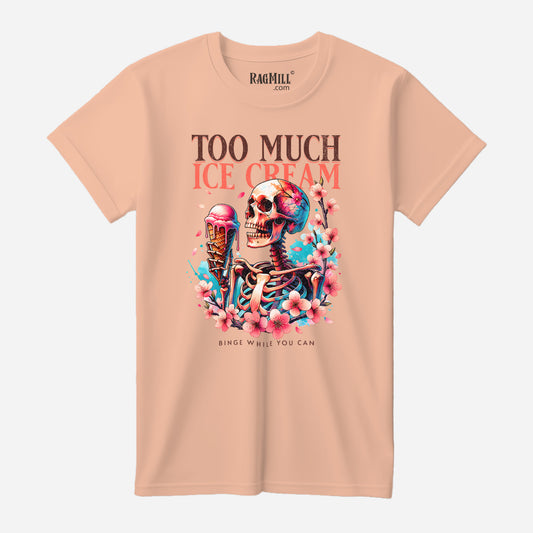 Binge While You Can Peach Bella + Canvas T-Shirt