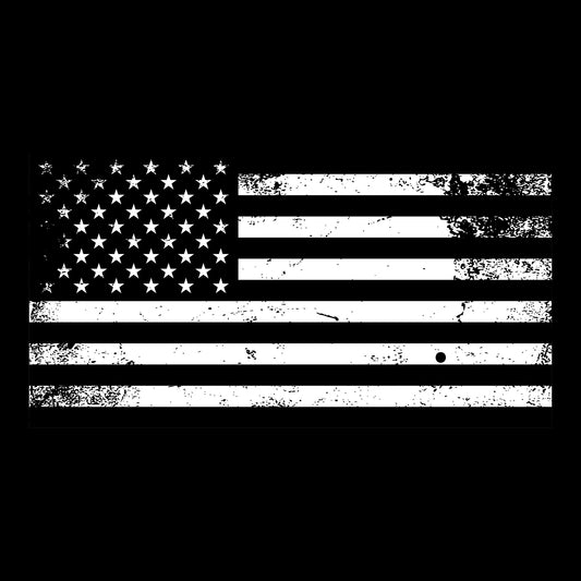 Black Grunge USA Flag DTF Transfer