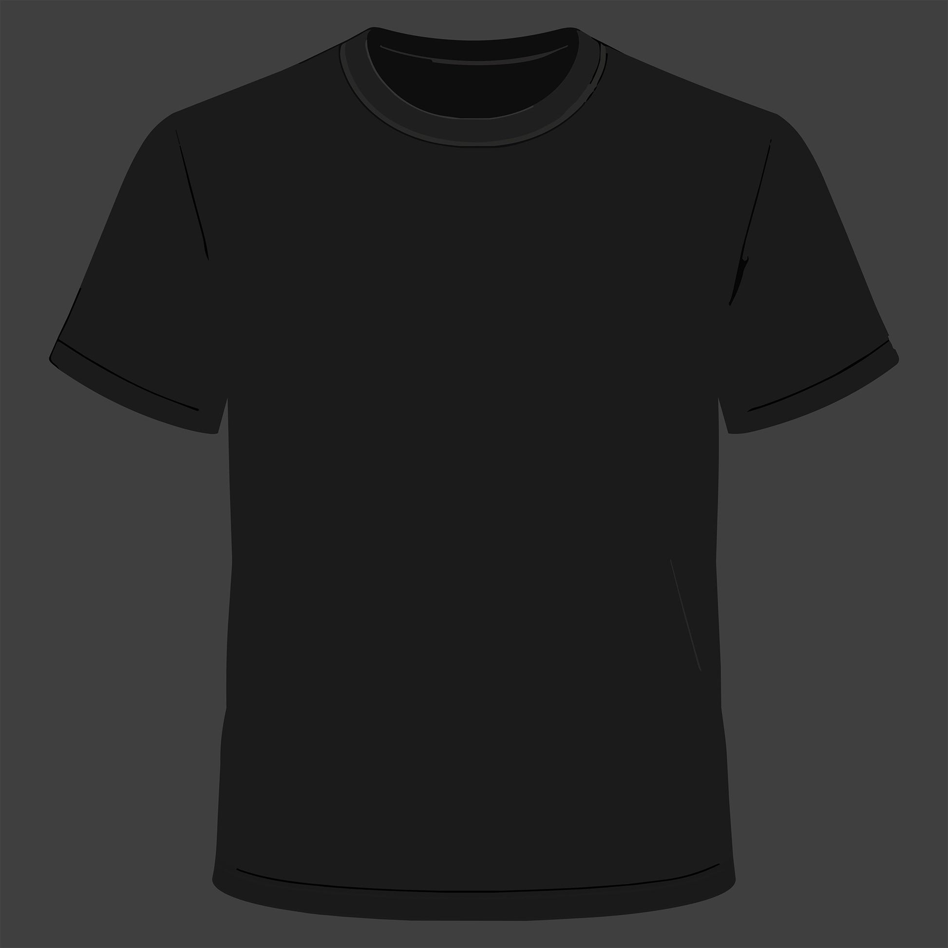 Black T-Shirt Template