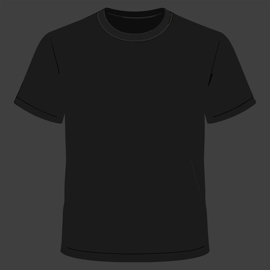 Black T-Shirt Template