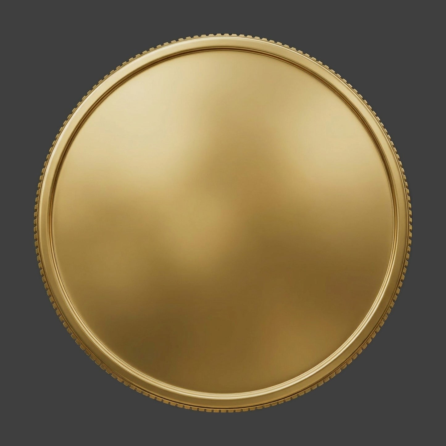 A brass reeded blank coin