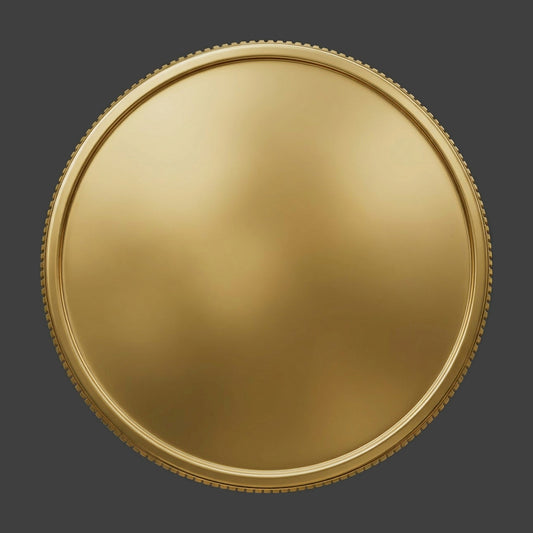 A brass reeded blank coin