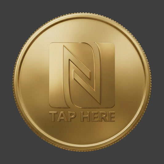 A brass reeded NFC coin 