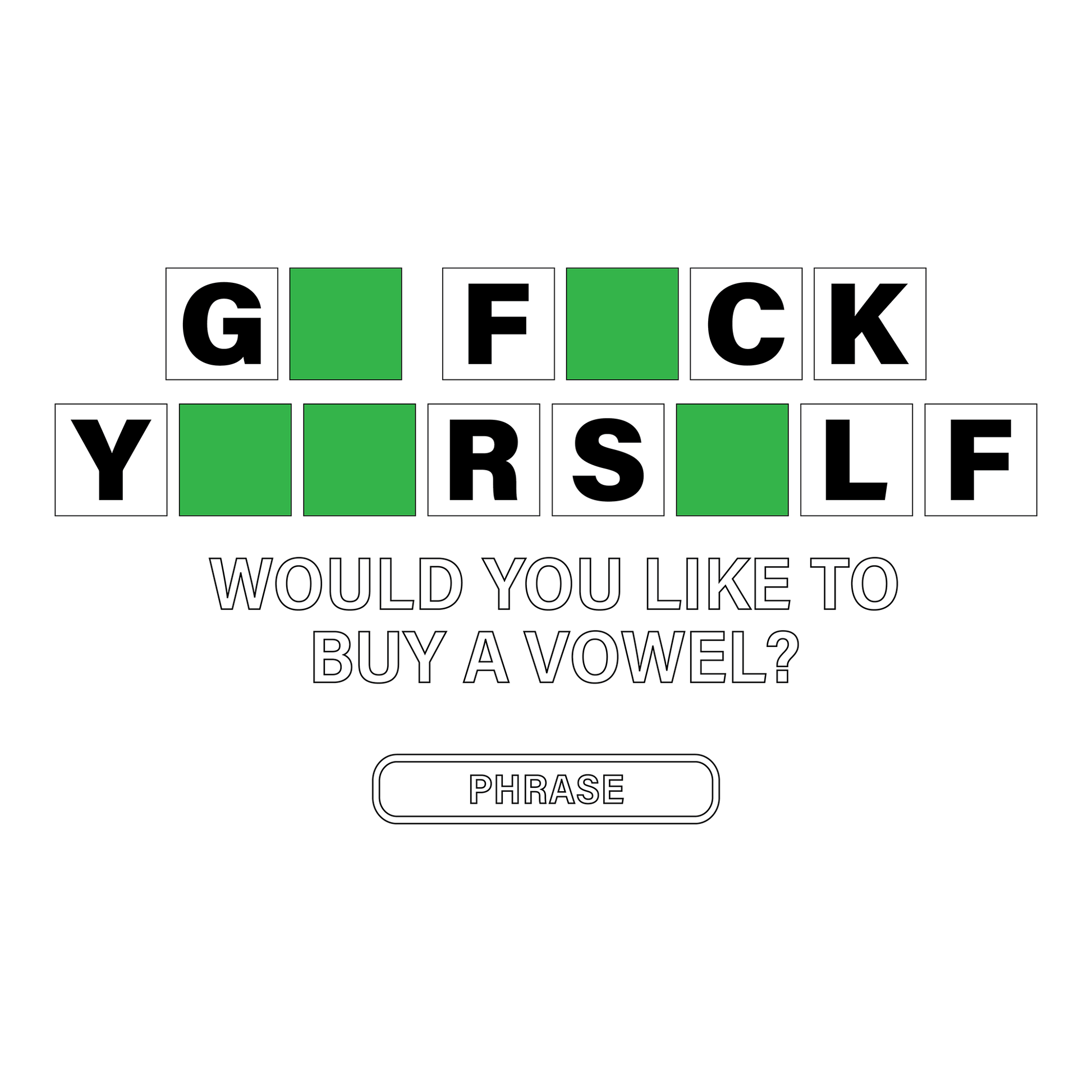 Buy a Vowel DTF Design