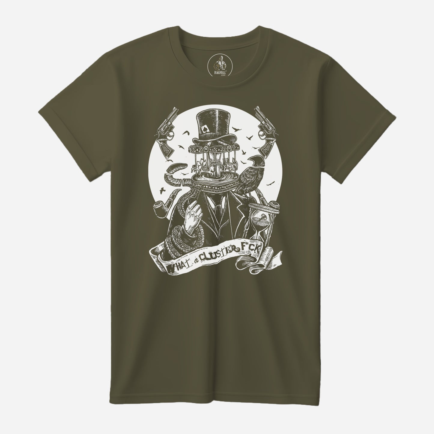 Carousel Olive Drab Port & Company T-Shirt