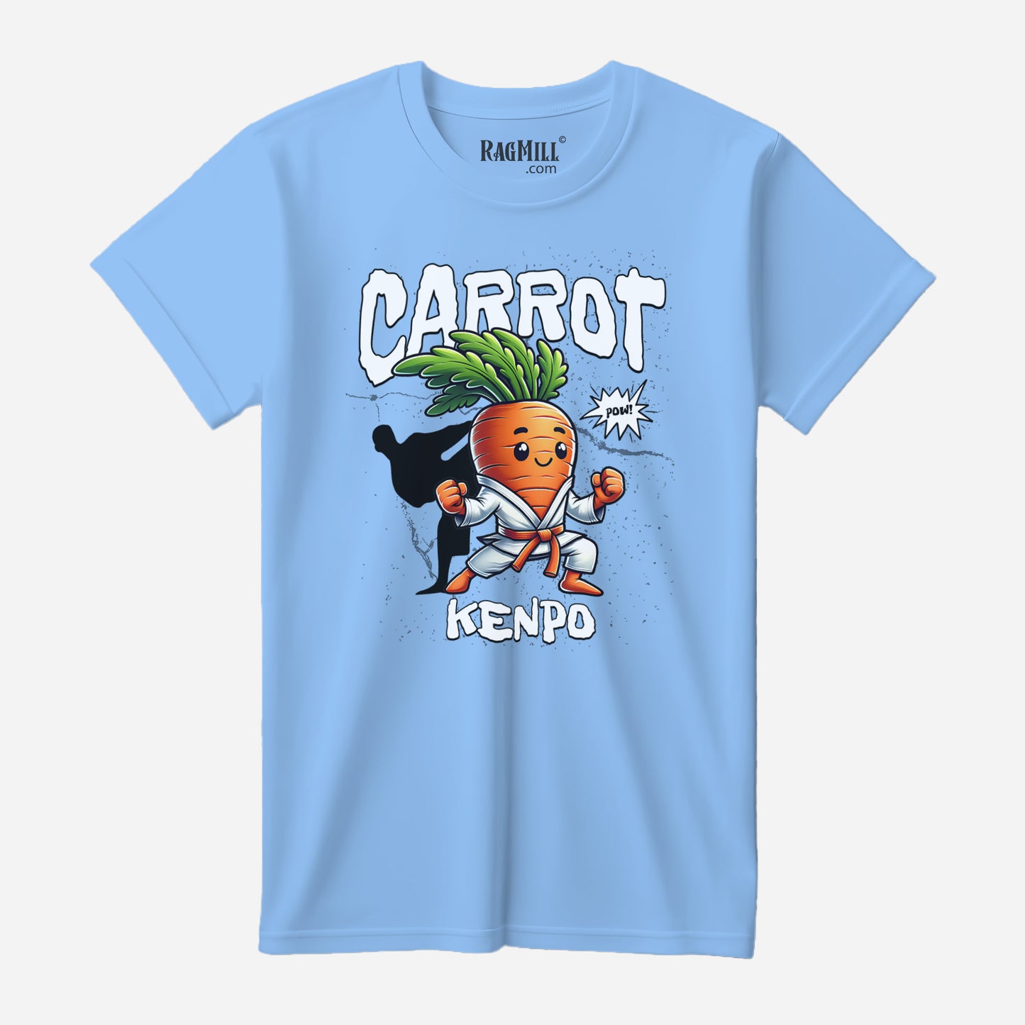 Carrot Kenpo Carolina Blue Bella+Canvas T-Shirt