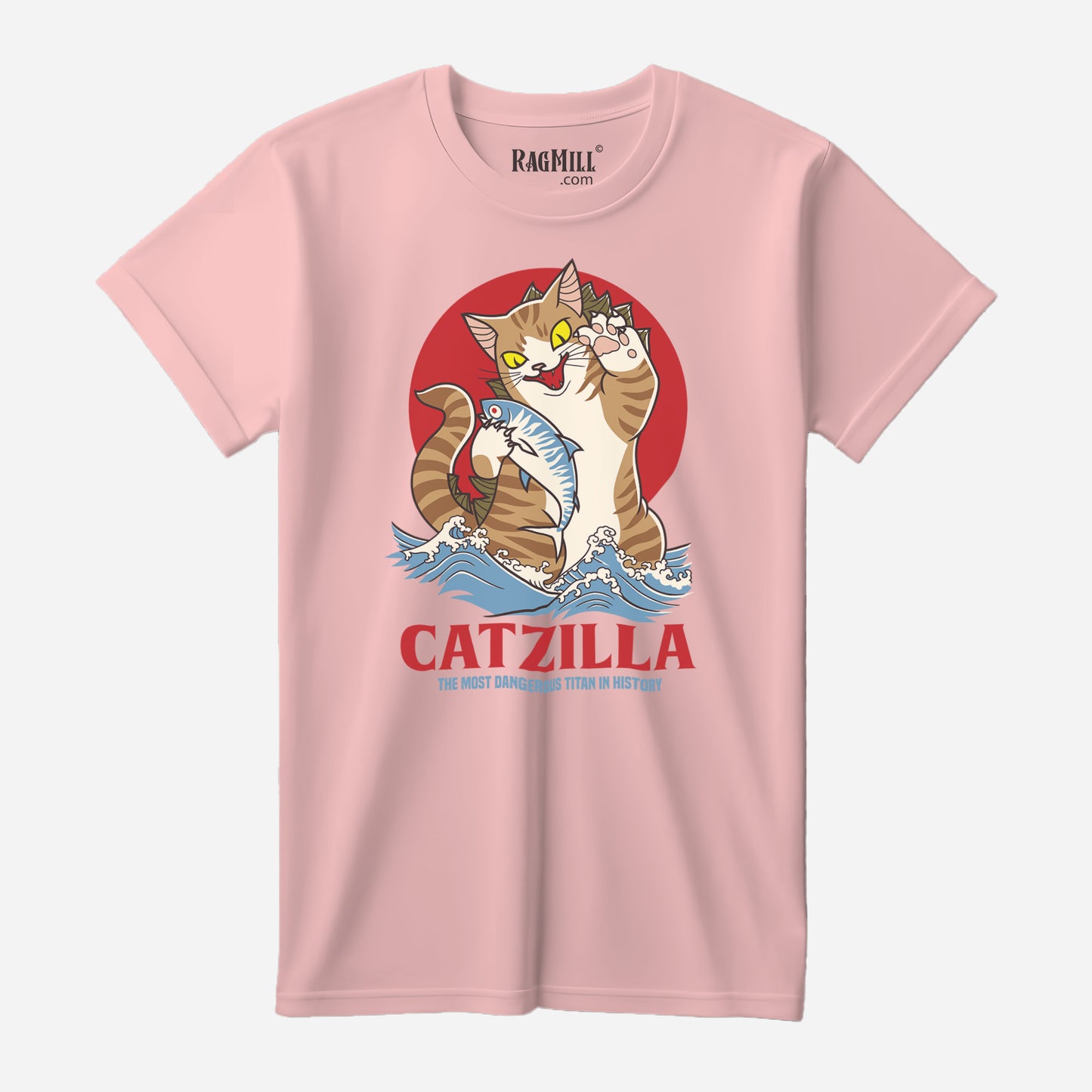 CatZilla Pale Blush Port & Company T-Shirt