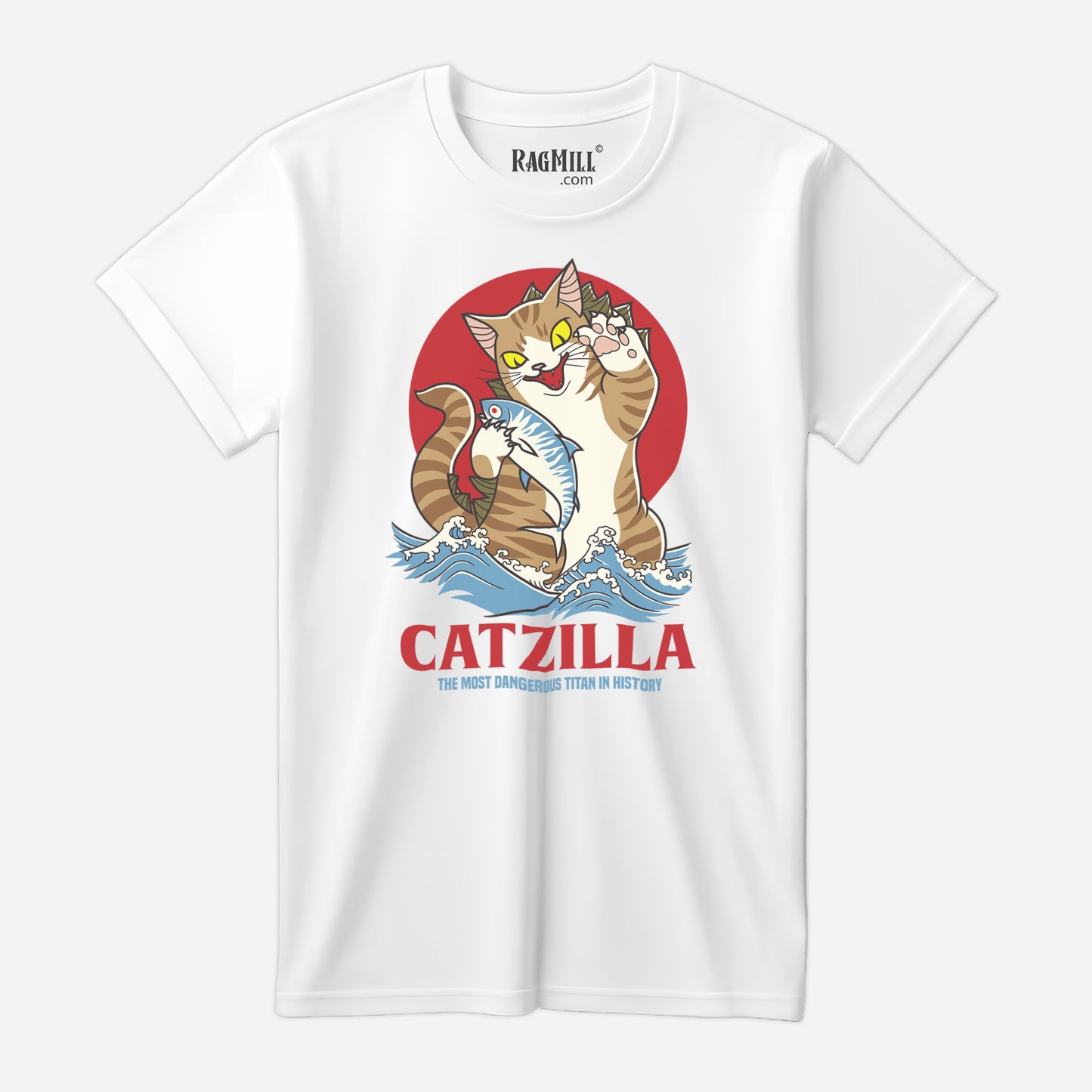 CatZilla White Port & Company T-Shirt