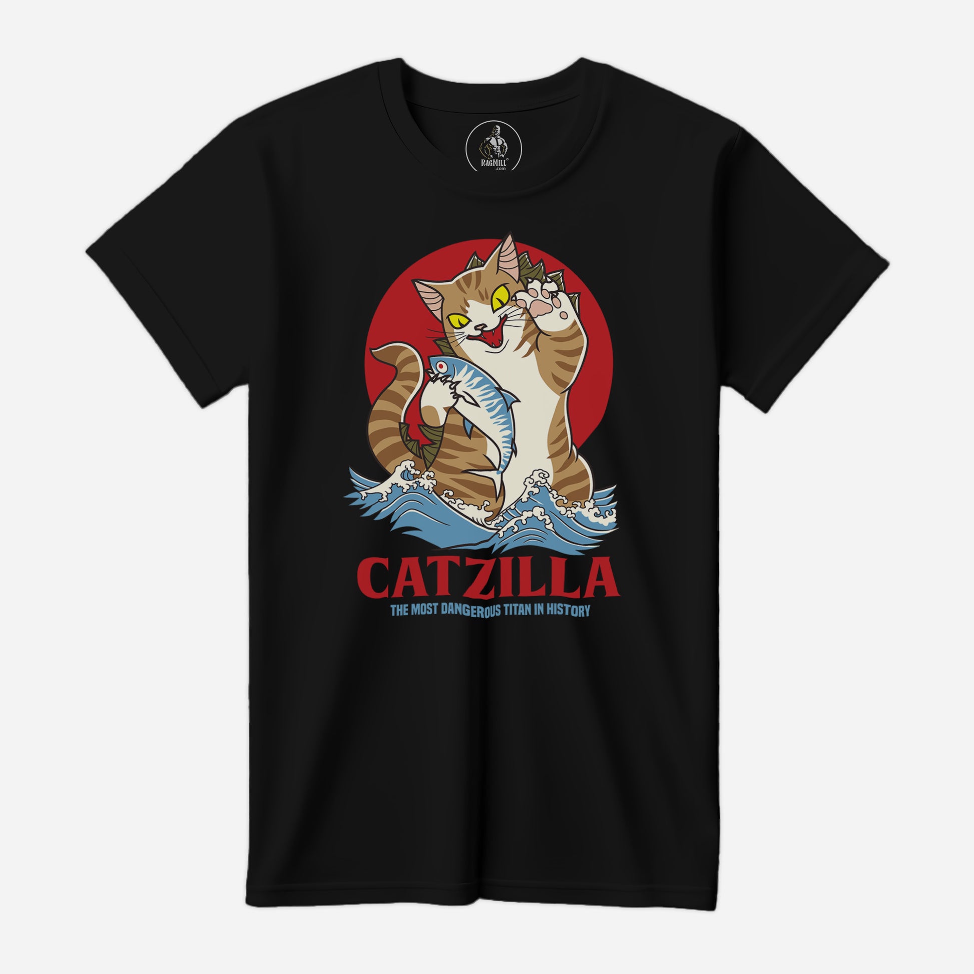 CatZilla Black Port & Company T-Shirt