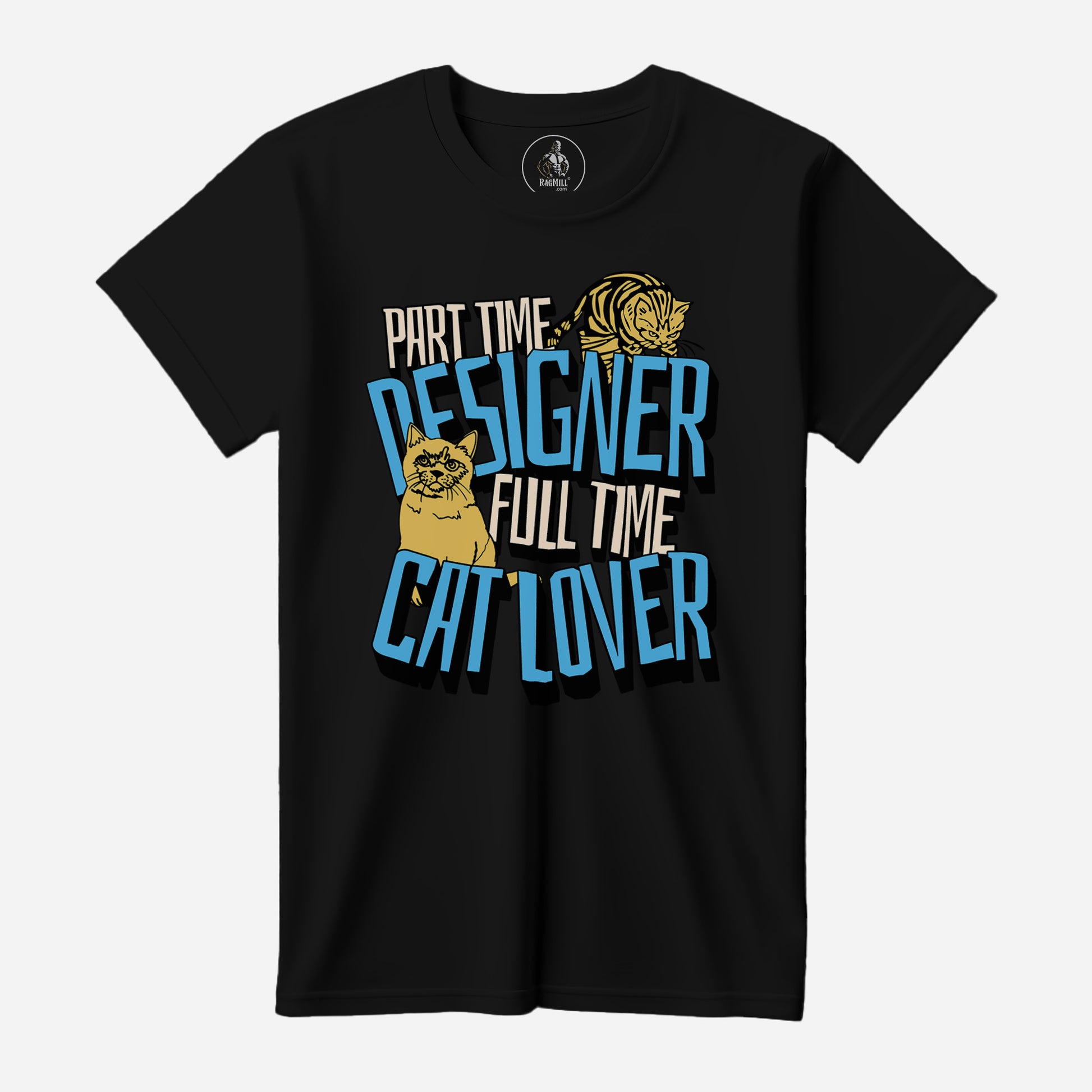 Cat Lover Designer Black Bella+Canvas  T-Shirt