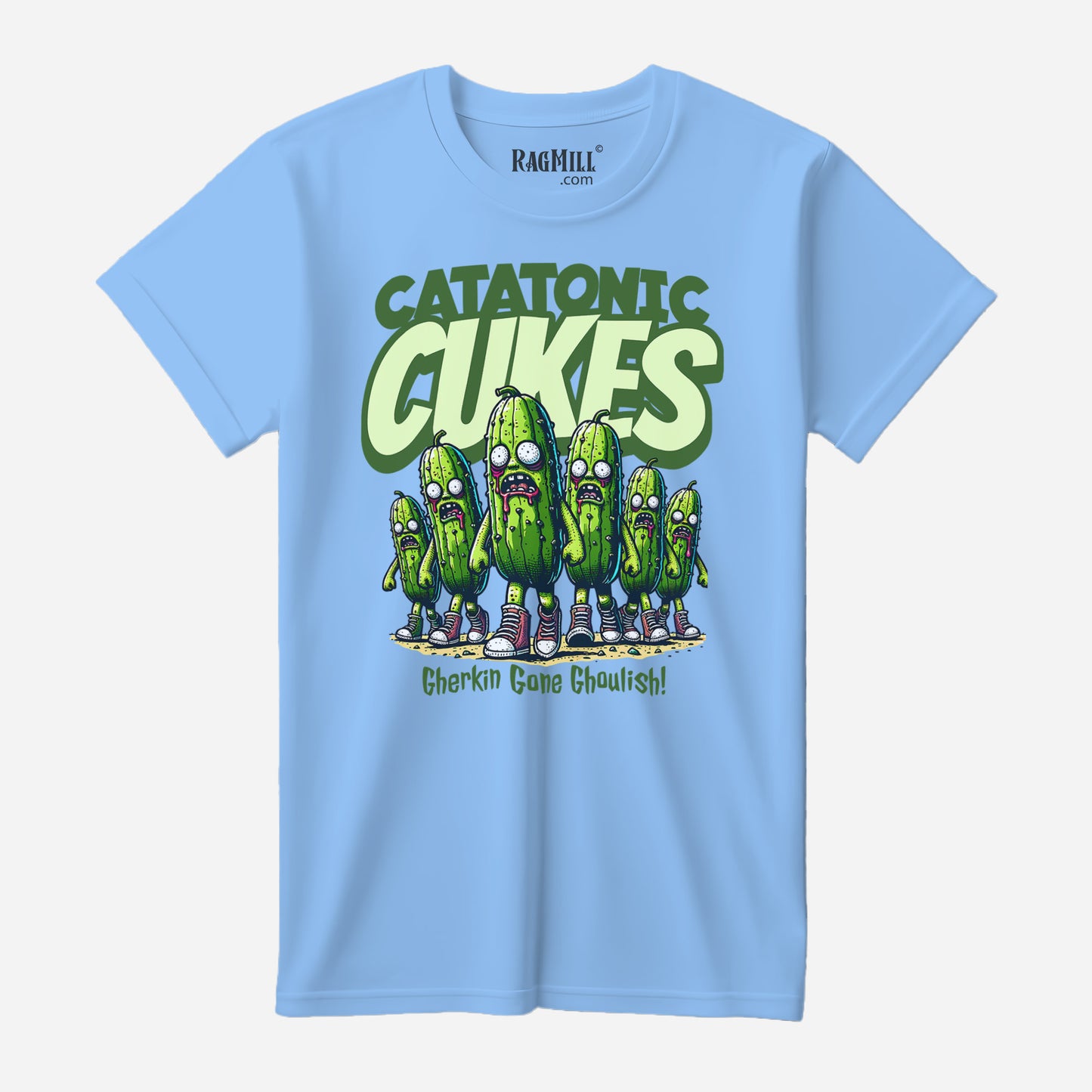 Catatonic Cukes Carolina Blue Bella+Canvas T-Shirt