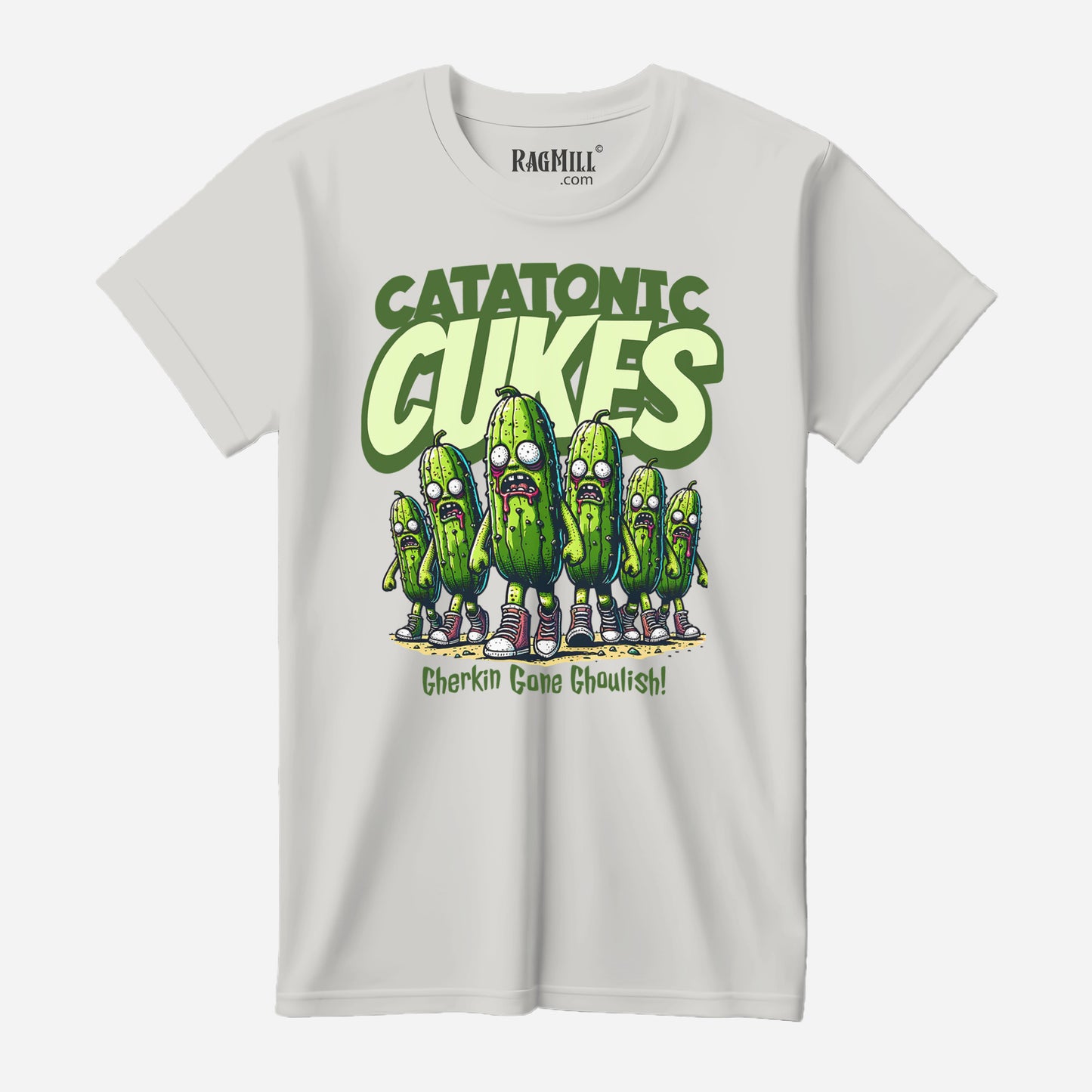 Catatonic Cukes Silver Bella+Canvas T-Shirt