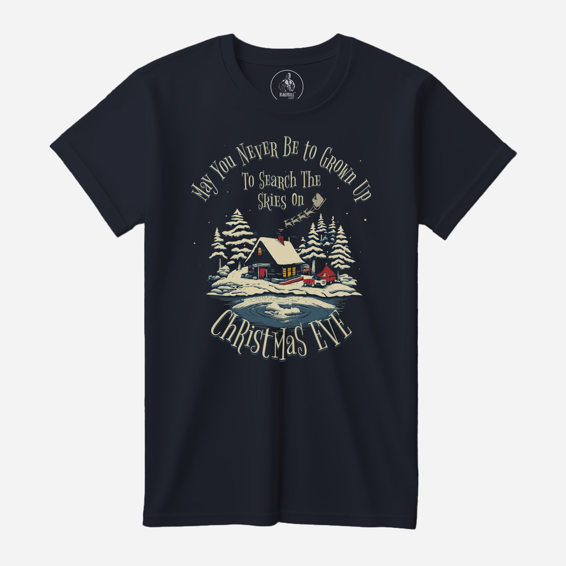 Christmas Eve Navy Bella+Canvas T-Shirt