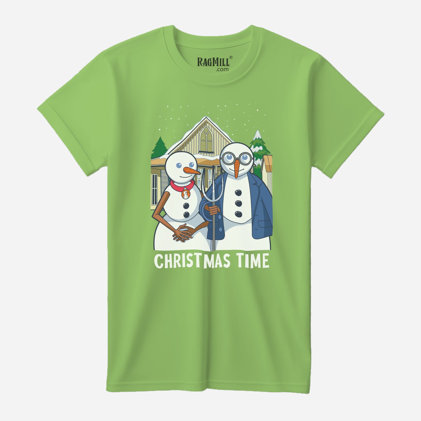 Christmas Time Lime Port & Company T-Shirt