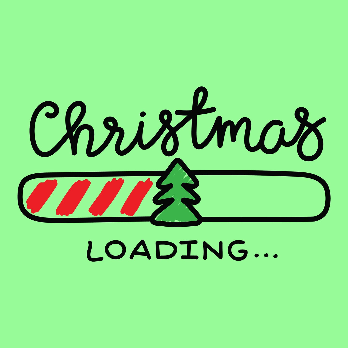 Christmas Loading DTF Transfer