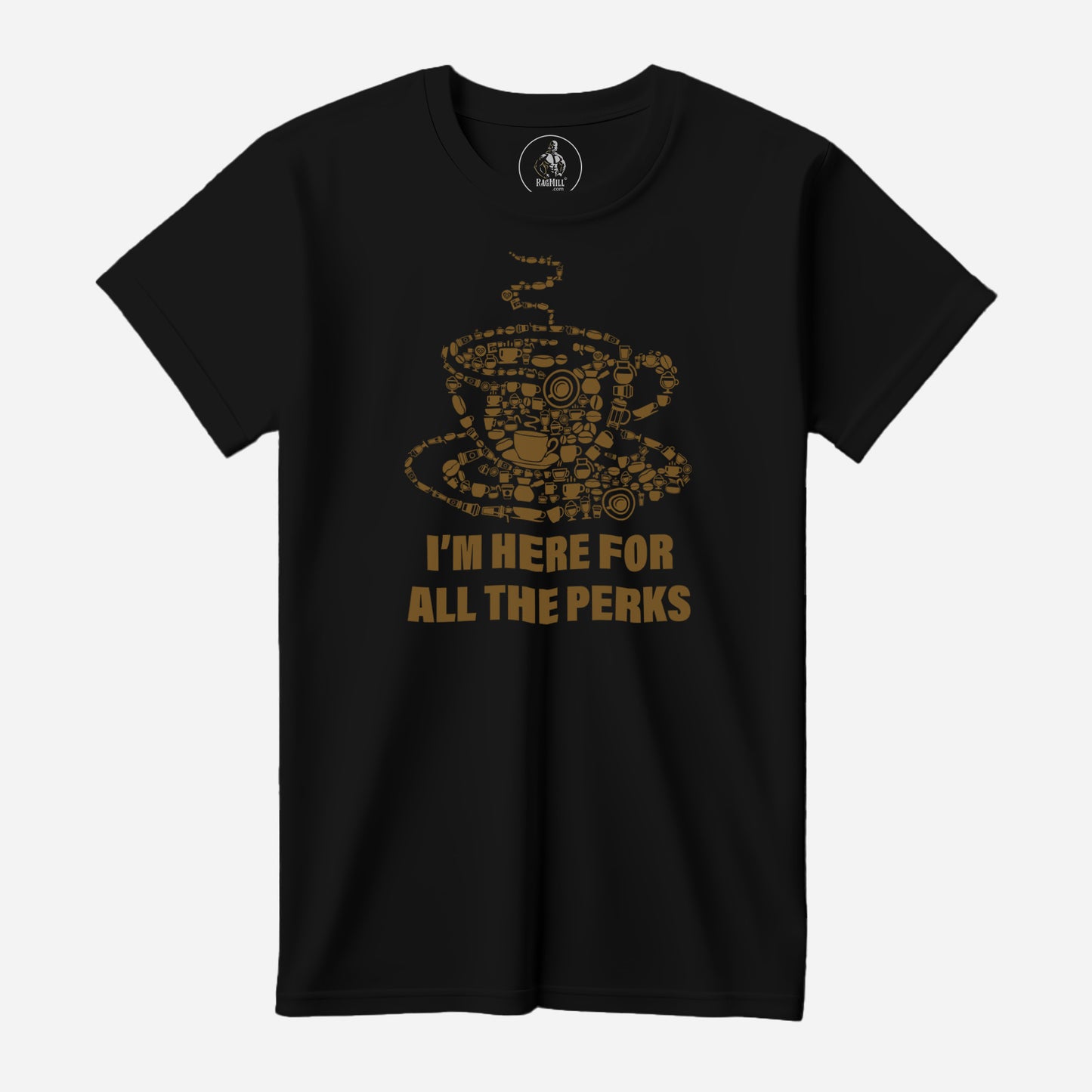 Coffee Black Port & Company T-Shirt