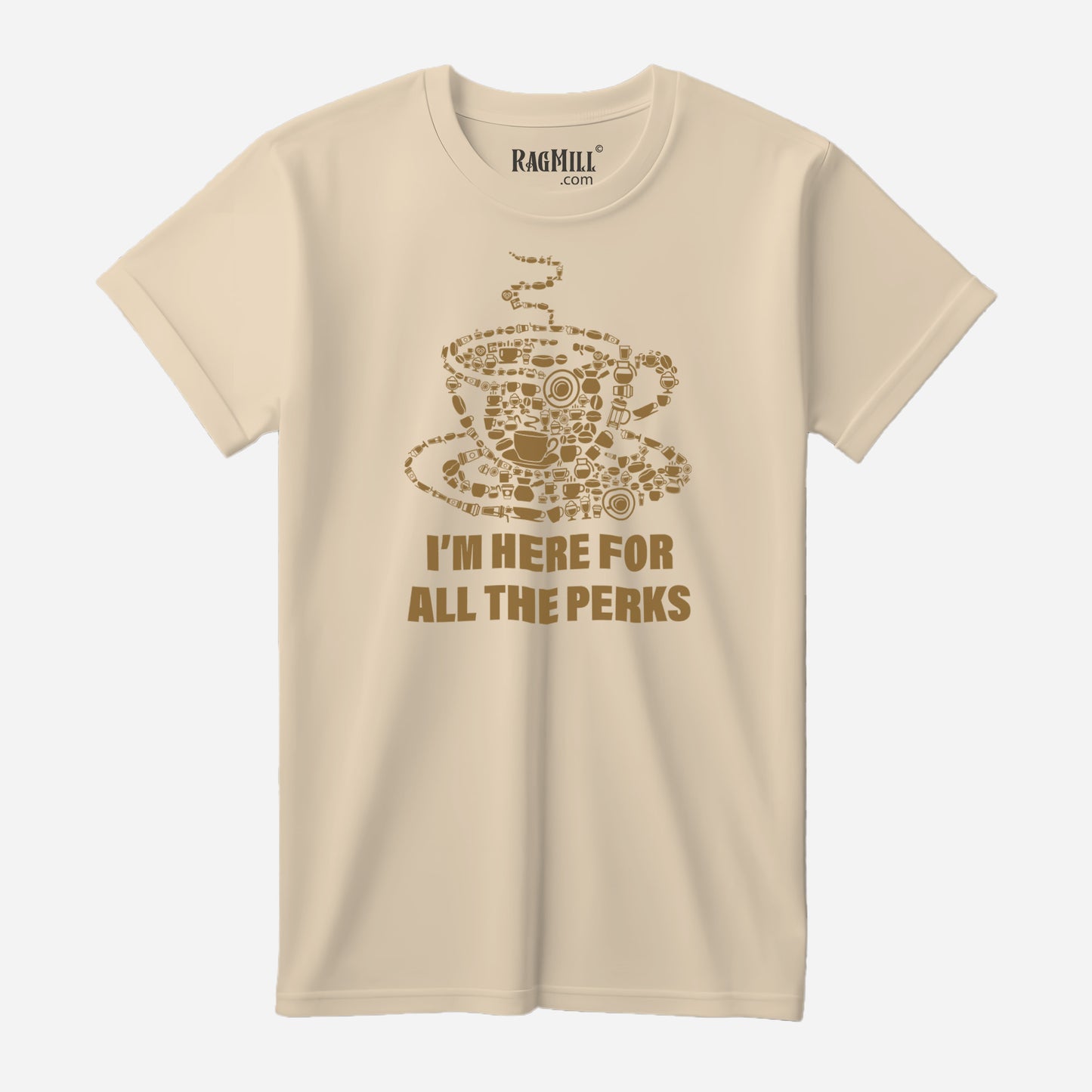 Coffee Creme Port & Company T-Shirt