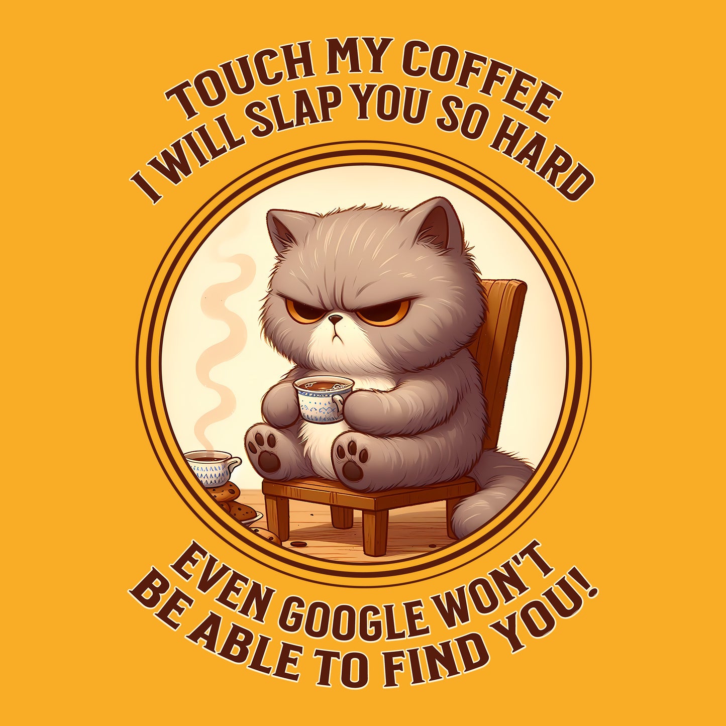 Coffee Cat DTF Transfer