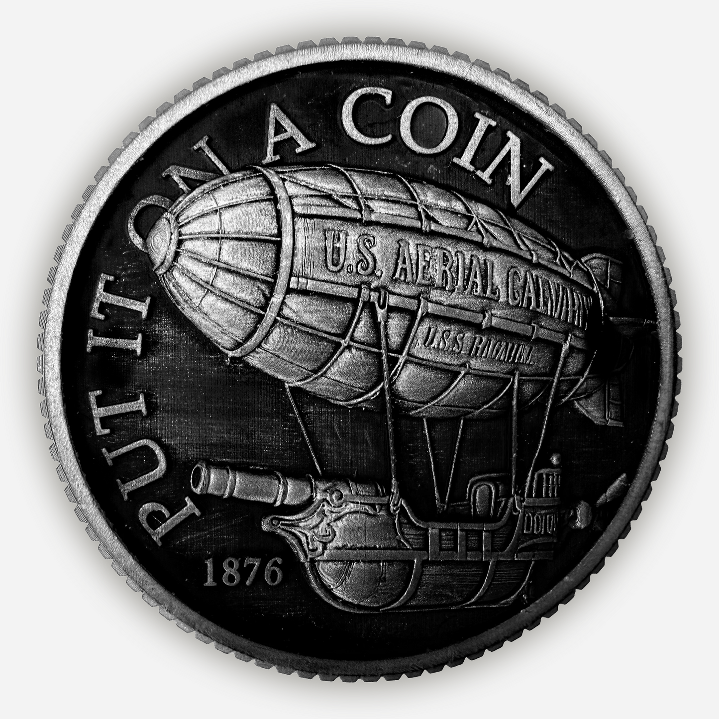 Put it on a Coin with Pewter text