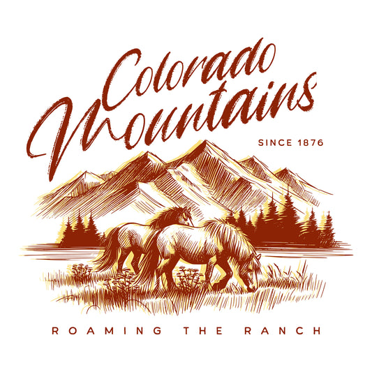 Colorado Mountains DTF Transfer