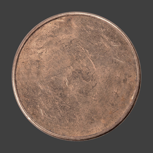 A blank coin template