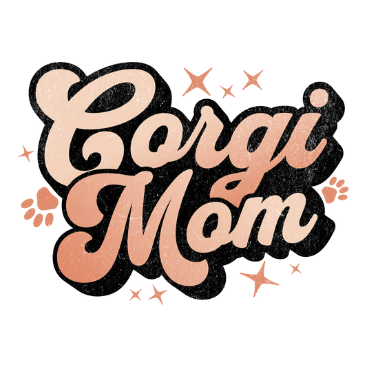 Corgi Mom DTF Design