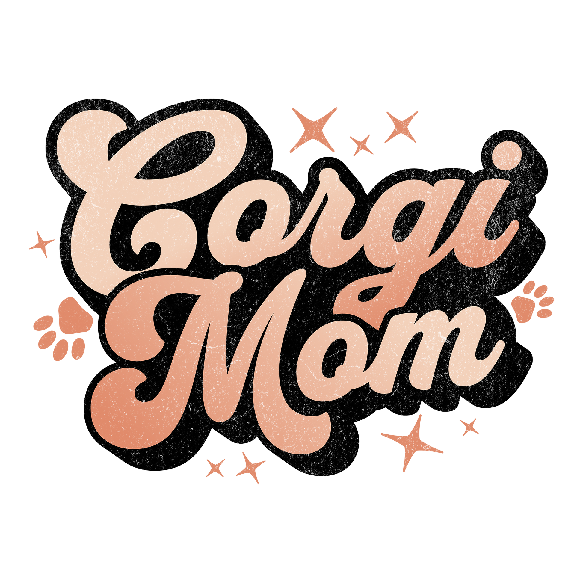 Corgi Mom DTF Design